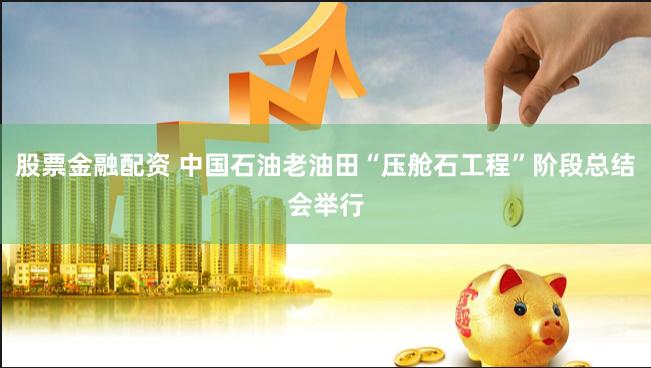 股票金融配资 中国石油老油田“压舱石工程”阶段总结会举行